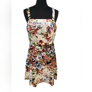 Gabby Skye Floral Spring Plus Size Sleeveless Dress-size 14